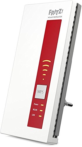 AVM FRITZ!WLAN Repeater 1750E (Dual-WLAN AC + N bis zu 1.300 MBit/s 5 GHz + 450MBit/s 2,4 GHz) geeignet für Deutschland