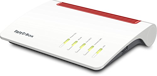 AVM FRITZ!Box 7590 High-End WLAN AC + N Router (VDSL-/ADSL, 4×4 MU-MIMO mit 1.733 (5 GHz) + 800 MBit/s (2,4 GHz), bis zu 300 MBit/s durch VDSL-Supervectoring 35b, DECT-Basis, Media Server)