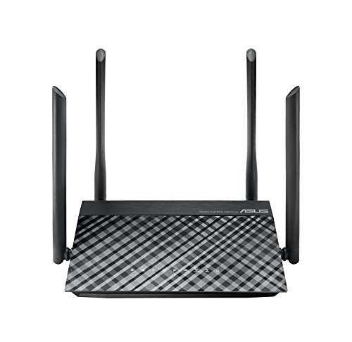 Asus RT-AC1200G+ Dual-Band WLAN Router (802.11ac, Gigabit LAN/WAN, USB 2.0, Server-Funktionen, IPv6, 8x SSID, AiRadar)