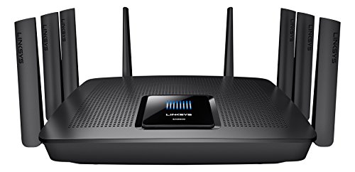 Linksys EA9500-EU AC5400 Wireless Tri-band MU-MIMO Gigabit WLAN Router (1 x USB 3.0; 1 x USB 2.0, Beamforming-Technologie)