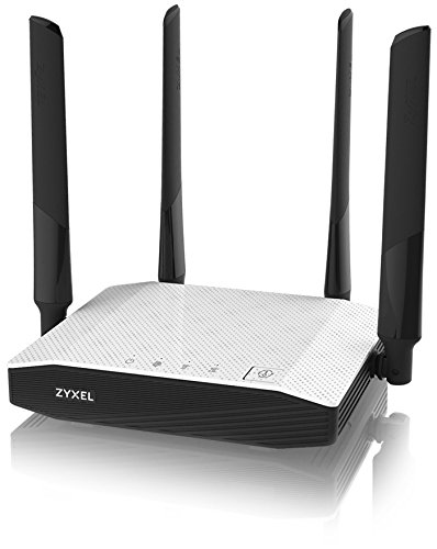 Zyxel AC1200 Dualband WLAN Router (für Anschluss an Kabel-/DSL-/Glasfaser Modem, 300 Mbit/s(2,4GHz)+867 Mbit/s(5GHz), App Steuerung, IPv6 [NBG6604]