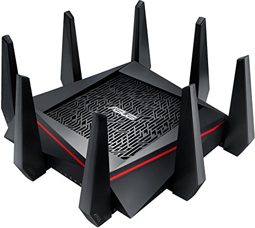 Asus RT-AC5300 Pro-Gamer WLAN Router (Ping Beschleuniger, Link Aggregation, 1.4 GHz Dual-Core CPU, App Steuerung, AiProtection by Trendmirco, Wave2 Mu-Mimo, Multifunktion-USB 3.0)